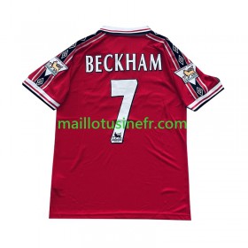 Maillot de Foot Manchester United Beckham 7 Domicile Retro 1998-1999